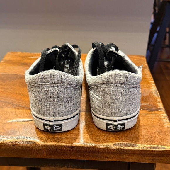 Vans Men's Light Gray Canvas Sneakers - Picture 2 of 5